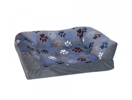 Legowisko/sofa KOMPLET 2szt NOBBY dla psa i kota "LISSI" 80x60x20cm / 6x40x20cm granatowe - Nobby zdjęcie 1