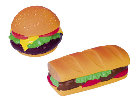 Lateksowa zabawka dla psa Nobby Snack 10-15cm - pachnąca bekonem kanapka lub burger - Nobby zdjęcie 1