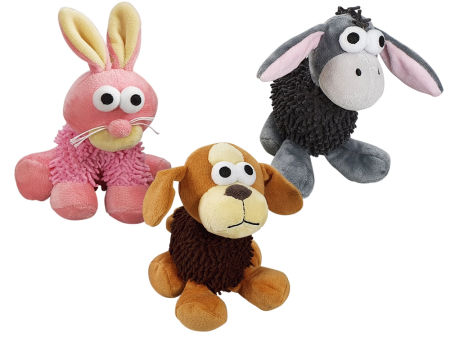 Pluszowa zabawka dla psa Nobby Display plush animals 17-18cm - pluszowe zwierzaki z mikrofibrą i piszczałką - Nobby zdjęcie 2