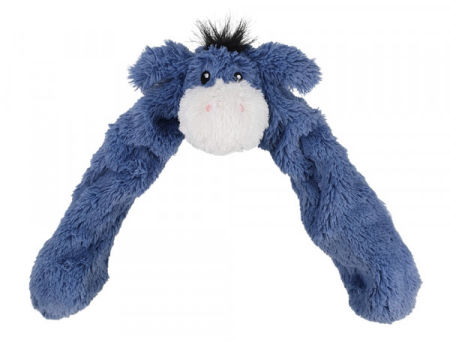 Pluszowa zabawka dla psa Nobby plush animal with rope inside Donkey 55cm -pluszowy osioł wypełniony sznurem z piszczałką - Nobby zdjęcie 1