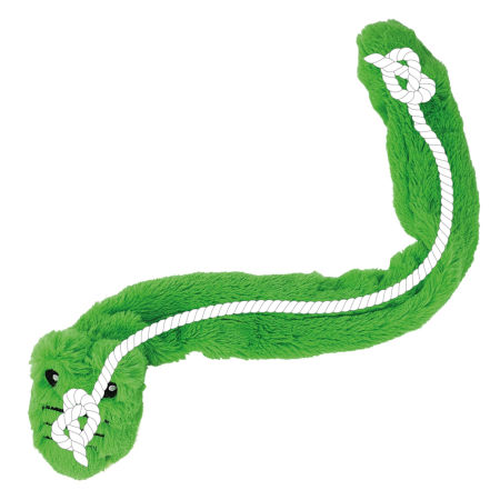 Pluszowa zabawka dla psa Nobby plush animal with rope inside Crocodile 55cm -pluszowy krokodyl wypełniony sznurem z piszczałką - Nobby zdjęcie 2