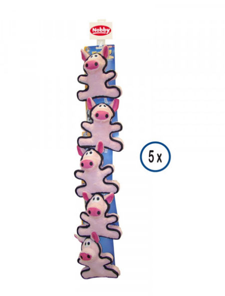 Zabawka dla psa Nobby Nylon toy Coole Sau 23cm extra strong - pluszowa świnka obszyta wytrzymałym nylonowym materiałem z piszczałką - Nobby zdjęcie 1