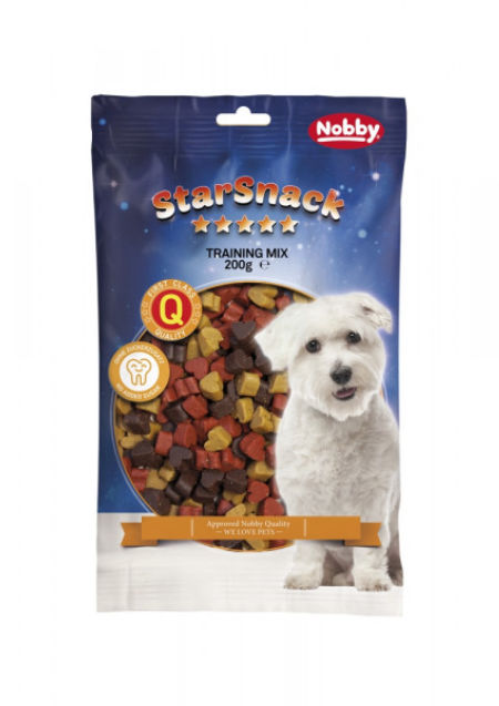 Przysmak dla psa Starsnack training Mix Nobby 200g - mini serduszka - Nobby zdjęcie 1