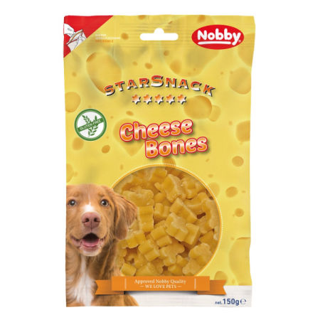 Przysmak dla psa Starsnack Cheese Bones 150g Nobby - bezglutenowe serowe kostki - Nobby zdjęcie 1