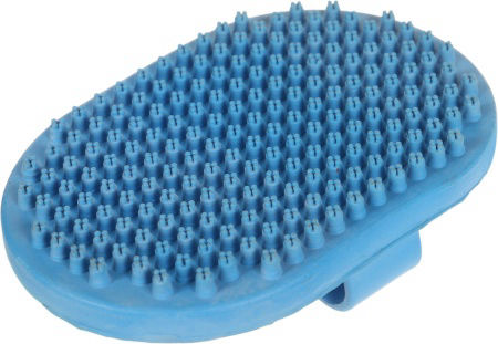 Szczotka owalna NOBBY z pełnej gumy na dłoń (czerwona, żółta, niebieska) - Nobby zdjęcie 2