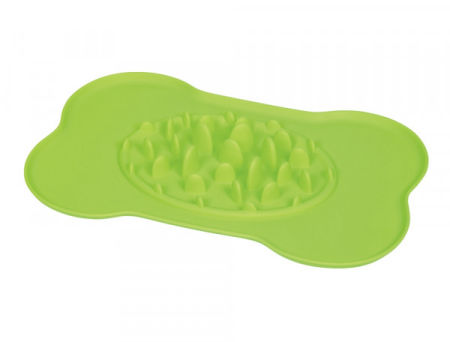 Nobby silikonowa mata/taca/lickymata na karmę - spowalniająca jedzenie - KOSTKA 41 x 27 cm - Nobby zdjęcie 2