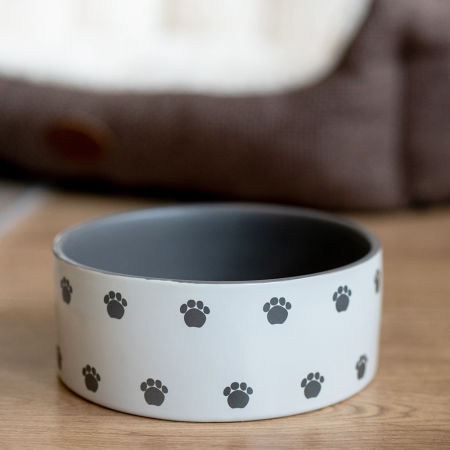 Miska ceramiczna Nobby dla psa "Pata " kremowo/szara 1,10l  Ø 18x7,0cm - Nobby zdjęcie 1