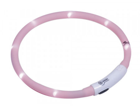 Obroża świecąca dla psa Led light rope Puppy Nobby Ø10mm x 45cm różowa - Nobby zdjęcie 2