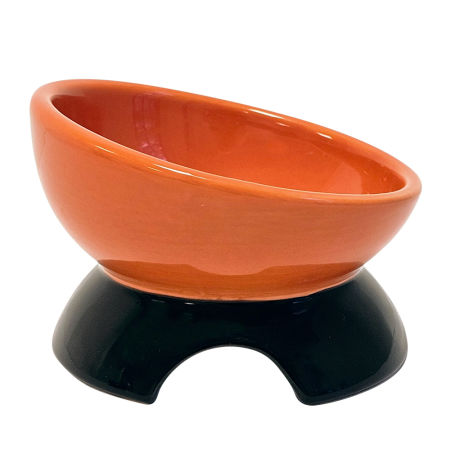 Miska ceramiczna Nobby dla kota "Wilson" pomarańczowo-czarna 0,25 L  Ø 13,5 x 9cm - Nobby zdjęcie 2