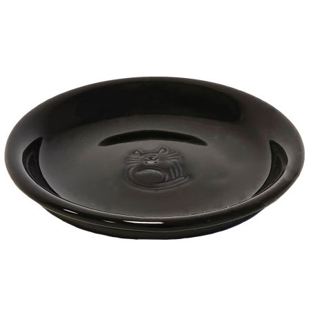 Miska ceramiczna - talerzyk dla kota  czarny  0,1 L  Ø 14x2,0cm - Nobby zdjęcie 1
