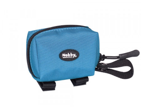 Dozownik na woreczki Rio Nobby 7,5x4x5cm - nylonowa, wodoodporna, niebieska torba na woreczki na odchody - Nobby zdjęcie 1