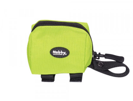 Dozownik na woreczki Rio Nobby 7,5x4x5cm - nylonowa, wodoodporna, zielona torba na woreczki na odchody - Nobby zdjęcie 1