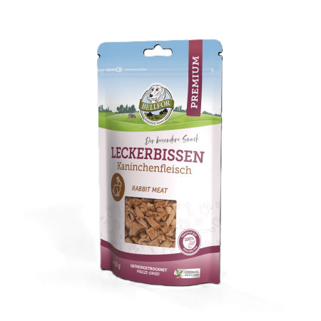 Bellfor liofilizowany przysmak 50g - mięso z królika 100% mięsa, naturalne - Bellfor zdjęcie 1