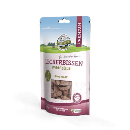 Bellfor liofilizowany przysmak 50g - mięso z dziczyzny 100% mięsa, naturalne - Bellfor zdjęcie 1