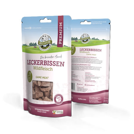 Bellfor liofilizowany przysmak 50g - mięso z dziczyzny 100% mięsa, naturalne - Bellfor zdjęcie 2