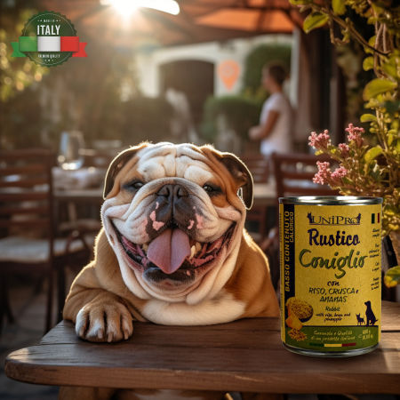 UniPro Rustico karma dla psa niskokaloryczna, light , dla otyłych 400g królik z ryżem, otrębami i ananasem - UniPro zdjęcie 1