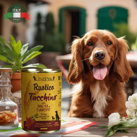 UniPro Rustico karma dla psa 400g indyk z makaronem i marchewką - UniPro zdjęcie 1