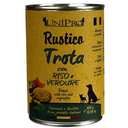 UniPro Rustico karma dla psa 400g pstrąg z ryżem i warzywami - UniPro zdjęcie 2