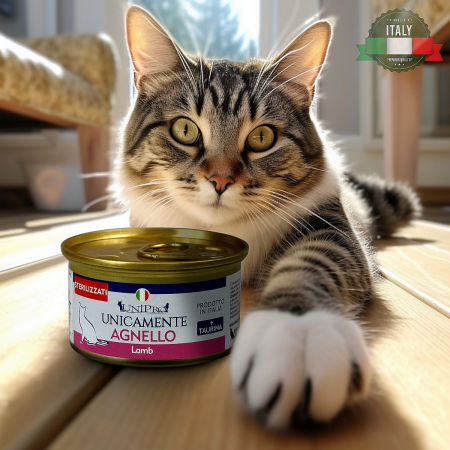 UniPro Unicamente karma dla kota sterylizowanego monoproteinowa, monobiałkowa 85g jagnięcina - 100% mięsa, bez podrobów, dla alergików - UniPro zdjęcie 2