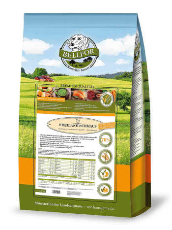 Karma sucha Bellfor Freiland Schmaus 2,5kg " Uczta z pola" - bezzbożowa / ekstrudowana / 70%  białka z kurczaka / bez podrobów - Bellfor zdjęcie 1