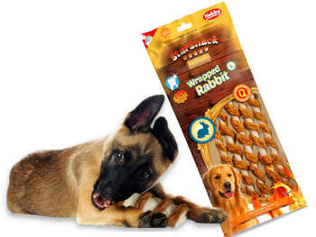 Przysmak dla psa Starsnack Wrapped Rabbit L Nobby 144g - pałeczki z królikiem - Nobby zdjęcie 1