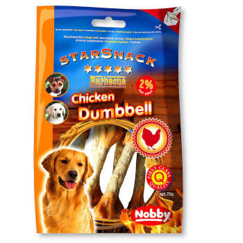 Przysmak dla psa Starsnack Chicken Dumbbell Nobby 70g - hantle z kurczakiem - Nobby zdjęcie 1