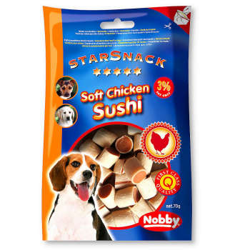 Przysmak dla psa Starsnack Soft Chicken Sushi Nobby 70g - kurczakiem i rybą - Nobby zdjęcie 1