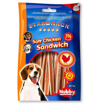 Przysmak dla psa Starsnack Soft Chicken Sandwich Nobby 70g - kurczakiem i rybą - Nobby zdjęcie 1