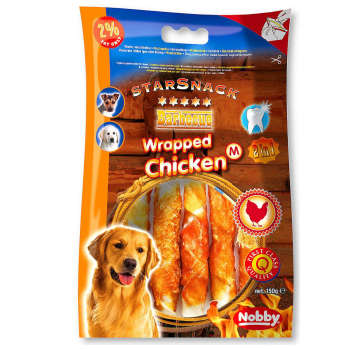 Przysmak dla psa Starsnack Wrapped Chicken M Nobby 150g - pałeczki z kurczakiem rozmiar M - Nobby zdjęcie 1