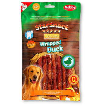 Przysmak dla psa Starsnack Wrapped Duck Nobby 113g - pałeczki z kaczką - Nobby zdjęcie 1