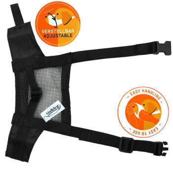 Muzzle adjustable Nobby - nylonowy kaganiec dla psa 2; 18-24 cm czarny - Nobby zdjęcie 2