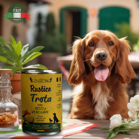 UniPro Rustico karma dla psa 400g pstrąg z ryżem i warzywami ZESTAW 6*400g - UniPro zdjęcie 2