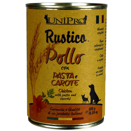 UniPro Rustico karma dla psa 400g kurczak z makaronem i marchewką - UniPro zdjęcie 2