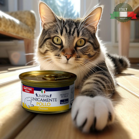 UniPro Unicamente karma dla młodego kota (kociąt) monoproteinowa, monobiałkowa 85g kurczak - 100% mięsa, bez podrobów, dla alergików - UniPro zdjęcie 2