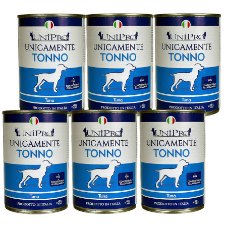 UniPro Unicamente karma dla psa monoproteinowa, monobiałkowa 400g tuńczyk - 100% mięsa, bez podrobów, dla alergików ZESTAW 6*400g - UniPro zdjęcie 2