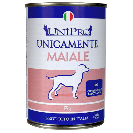 UniPro Unicamente karma dla psa monoproteinowa, monobiałkowa 400g wieprzowina - 100% mięsa, bez podrobów, dla alergików - UniPro zdjęcie 2