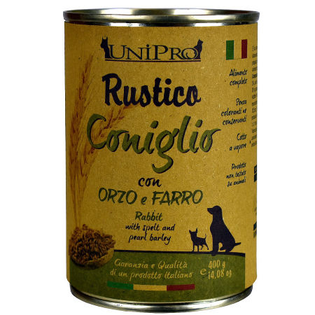 UniPro Rustico karma dla psa 400g królik z jęczmieniem i orkiszem - UniPro zdjęcie 2