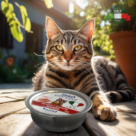 UniPro Unicamente Glutine Zero - bezglutenowa karma dla kota sterylizowanego 85g kawałki wołowiny w musie - UniPro zdjęcie 2