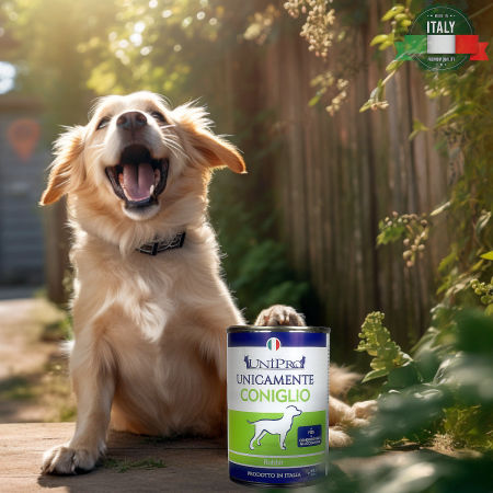 UniPro Unicamente karma dla psa monoproteinowa, monobiałkowa 400g królik - 100% mięsa, bez podrobów, dla alergików ZESTAW 6*400g - UniPro zdjęcie 1