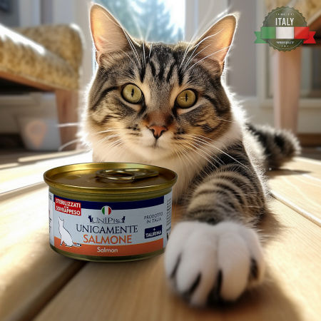 UniPro Unicamente karma dla kota sterylizowanego monoproteinowa, monobiałkowa 85g łosoś - 100% mięsa, bez podrobów, dla alergików - UniPro zdjęcie 2