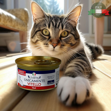 UniPro Unicamente karma dla kota dorosłego monoproteinowa, monobiałkowa 85g cielęcina - 100% mięsa, bez podrobów, dla alergików - UniPro zdjęcie 2