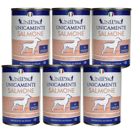 UniPro Unicamente karma dla psa monoproteinowa, monobiałkowa 400g łosoś - 100% mięsa, bez podrobów, dla alergików ZESTAW 6*400g - UniPro zdjęcie 2