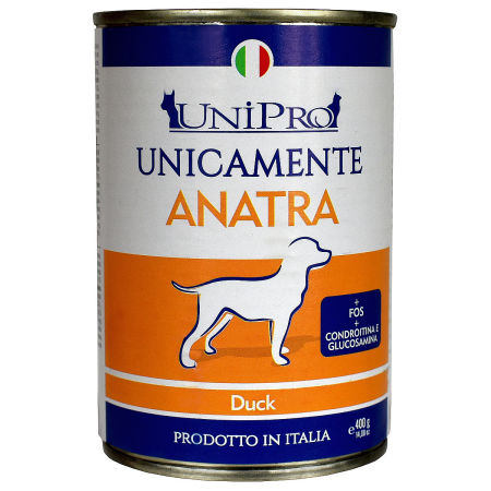 UniPro Unicamente karma dla psa monoproteinowa, monobiałkowa 400g kaczka - 100% mięsa, bez podrobów, dla alergików - UniPro zdjęcie 2