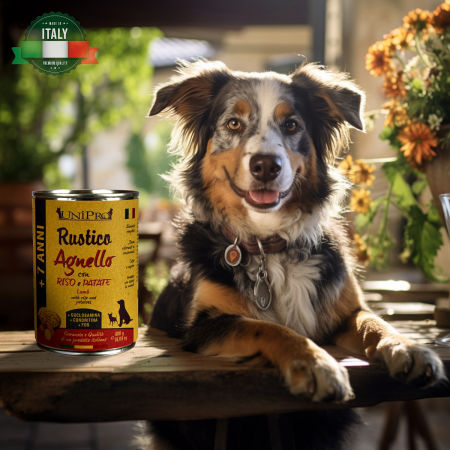 UniPro Rustico karma dla psa starszego, seniora, +7 400g jagnięcina z ryżem i ziemniakami - UniPro zdjęcie 1
