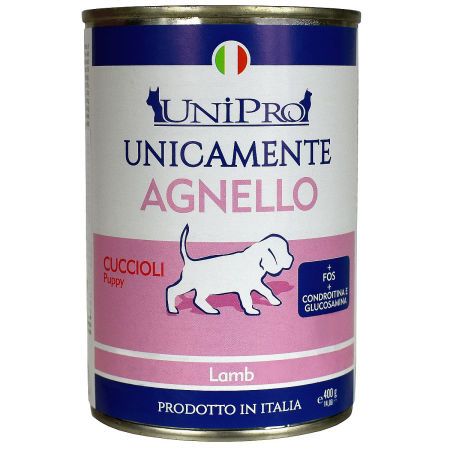 UniPro Unicamente karma dla psa szczeniaka monoproteinowa, monobiałkowa 400g jagnięcina - 100% mięsa, bez podrobów, dla alergików - UniPro zdjęcie 2