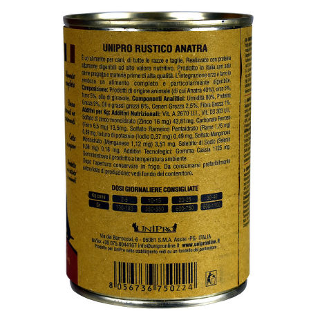 UniPro Rustico karma dla psa 400g kaczka z jęczmieniem i orkiszem - UniPro zdjęcie 3