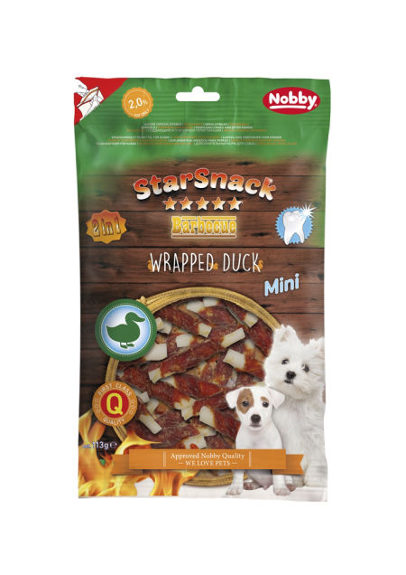 Przysmak dla psa Starsnack Wrapped Duck Nobby 375g - mini pałeczki z kaczką dla małych psów - Nobby zdjęcie 1