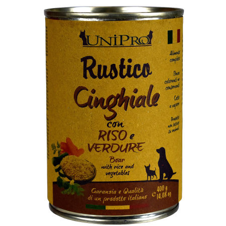 UniPro Rustico karma dla psa 400g dzik z ryżem i warzywami - UniPro zdjęcie 2
