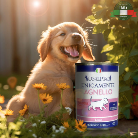 UniPro Unicamente karma dla psa szczeniaka monoproteinowa, monobiałkowa 400g jagnięcina - 100% mięsa, bez podrobów, dla alergików ZESTAW 6*400g - UniPro zdjęcie 1