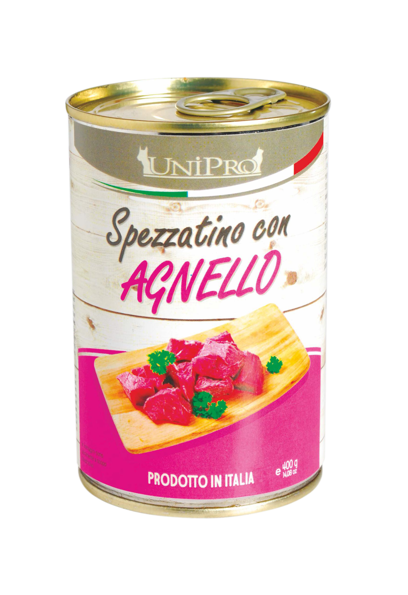 UniPro Spezzatino karma dla psa 400g mięsne kawałki z jagnięciną w galarecie - 100% mięsa - UniPro zdjęcie 1